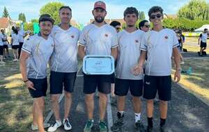 Montée en Division 2 de l'équipe Homme arc classique